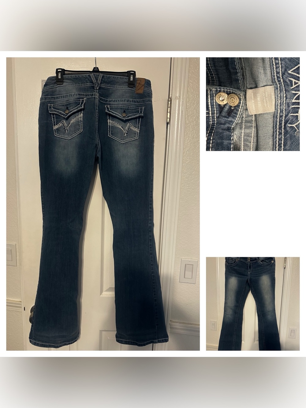 Women’s Blue Vanity Bootcut Jeans - Classic Dark Wash